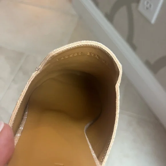 Gucci Princetown Beige Mules Summer Denim NIB - Picture 6 of 10